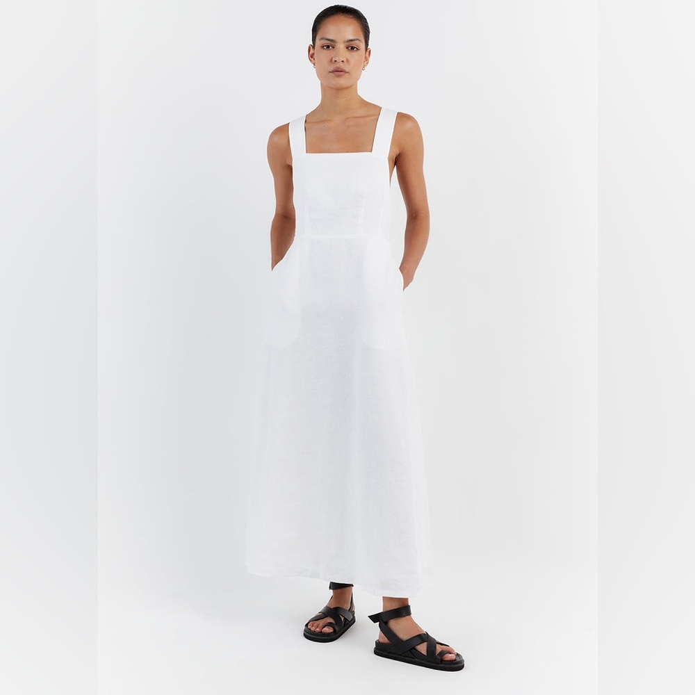 NWT Dissh Zadie Apron Dress White US size 4